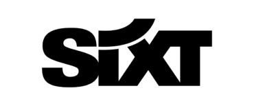 Black and white logo for "SIXT"